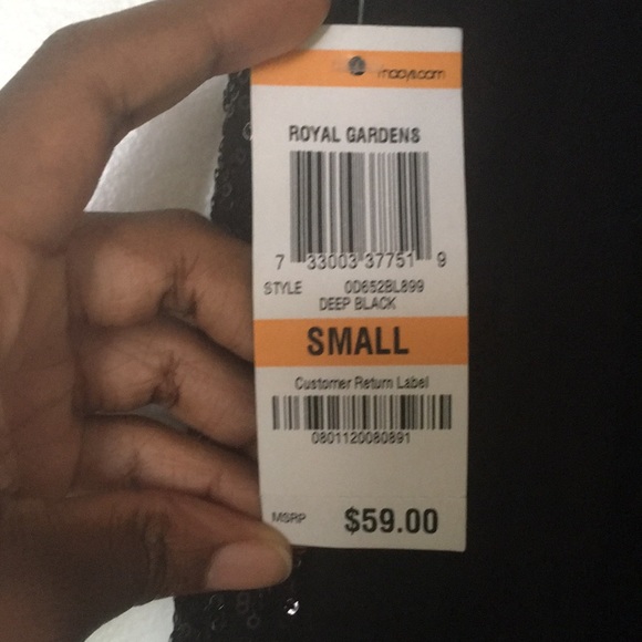 Y2k INC International Concepts black sequin tank top - Picture 3 of 5